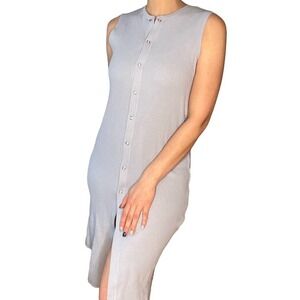 NWT Blue Zara Button Dress Small